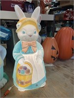 Easter bunny blow mold in dress