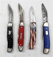 (4) Vintage Folding Pocket Knives