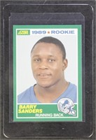 Barry Sanders 1989 Score Rookie Football Cards, sh