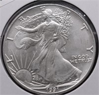 1991 SILVER EAGLE GEM