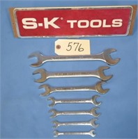 SK USA open end wrenches, 1/4" - 1"