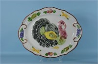 California Pottery Turkey Platter