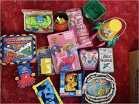 LOT OF CHILDRENS TOYS INCLUDING PINKTASTIC BARBIE,