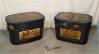 Pair of Chinese Covered Tubs.Buckets.Tables