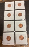8 treasury tokens from Denver & Philadelphia mint