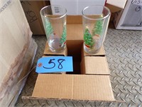 VINTAGE CHRISTMAS GLASSES (NEW OLD STOCK)