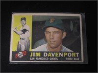 1960 TOPPS #154 JIM DAVENPORT SF GIANTS