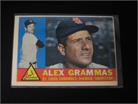 1960 TOPPS #168 ALEX GRAMMAS CARDINALS