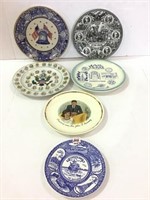 Lot of 6 Plates Including President Kennedy,