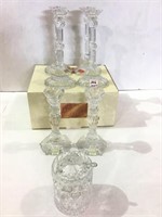 Lot of 7-Fifth Ave. Crystal Pieces Including Set