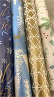 6PK Hallmark  Wrapping Paper with Cut Lines