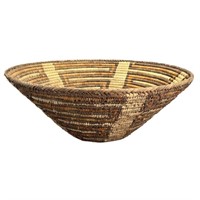 Native American Woven Grass Basket Bowl