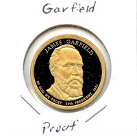 James Garfield Proof Presidential Dollar