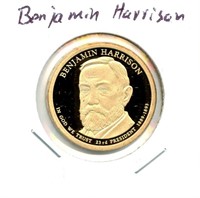 Benjamin Harrison Proof Presidential Dollar