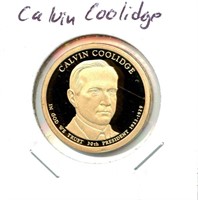 Calvin Coolidge Proof Presidential Dollar