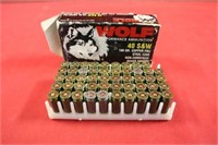 Ammo 40 S&W 49 Rounds Wolf 180 Gr. Copper FMJ