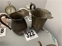 (2) Silver-Plate Pitchers