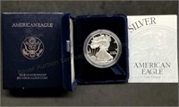 1996 1oz Proof Silver Eagle w/Box & Papers