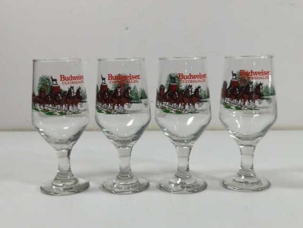 1991 Anheuser Busch Budweiser Clydesdales Stemmed