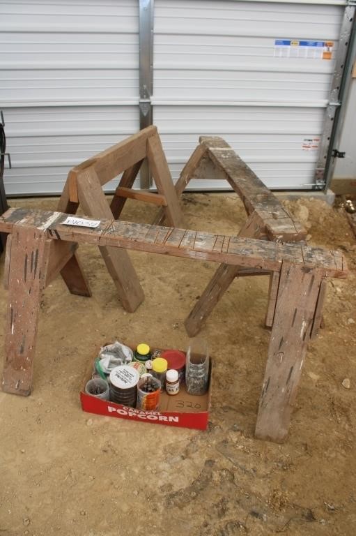 Wooden saw horses (3)