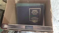 Four album box with antique records, masterworks,