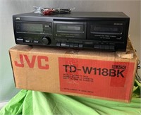 Vtg JVC TD-W118BK Double Cassette Deck