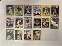 Lot of 16 Rickey Henderson Baseball Cards