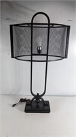 (1)Black Table Lamp w/Mesh Shade