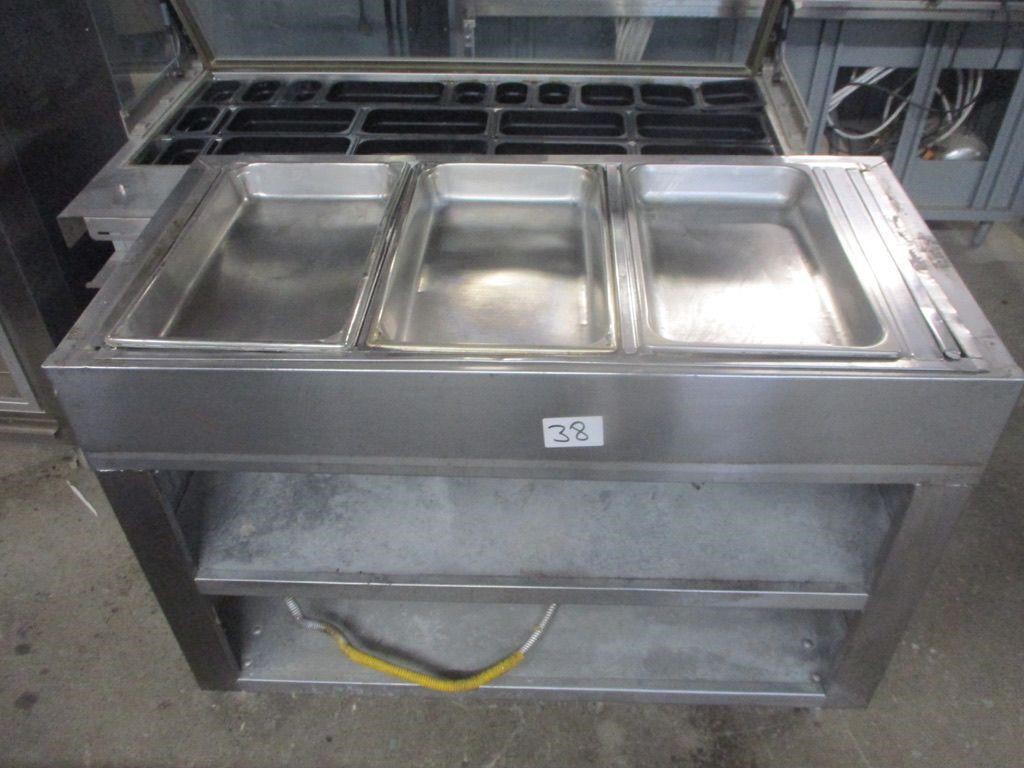 3 PAN GAS STEAM TABLE