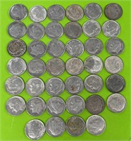 (40) silver dimes
