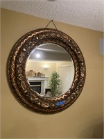 B469 Large ornate mirror - approx 36-40"