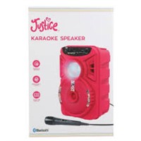 Justice Bluetooth Karaoke Speaker with disco light