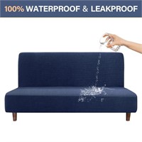 WFF8887  CZL Waterproof Armless Sofa Cover Navy