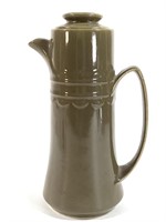 Mid-Century Green Coffee Carafe 10" H