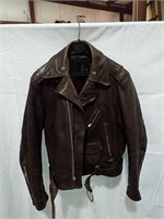Leather jacket with Lesco Leathers label size 40