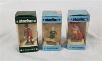 3 Starlux French Metal Figures In Package