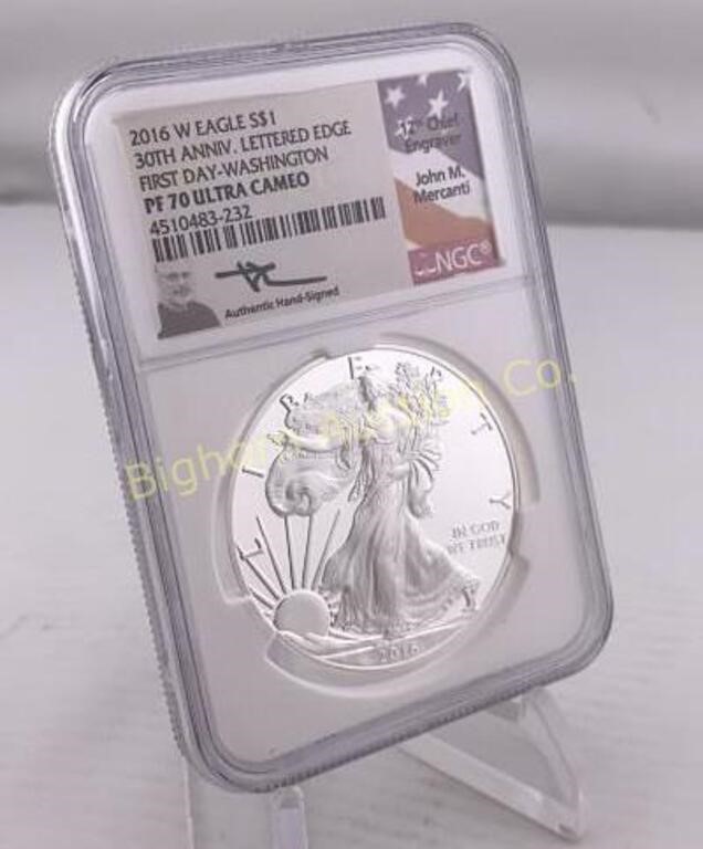 2016-W Proof Silver Eagle NCG PF 70 Ultra Cameo