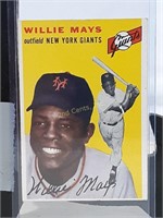1954 Topps Baseball Card #90 Willie Mays