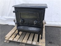 Old Time Cast Iron Wood Burning Fireplace