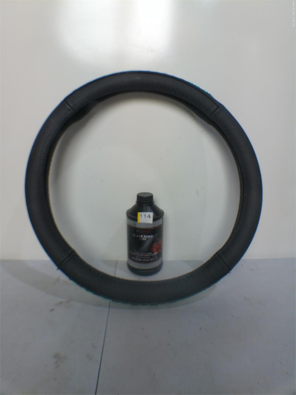 12fl oz Brake Fluid Dot3 & Steering Wheel Cover!