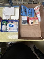 multi tester, silicone, first aid kit, scissor set