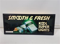 NOS 1979 Kool Cigarettes Light-Up Sign