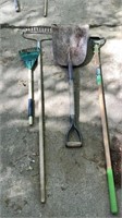 Scoop Shovel Garden and Childs Rake and Ames