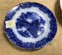 Two F Sons Geisha Flow Blue Plates