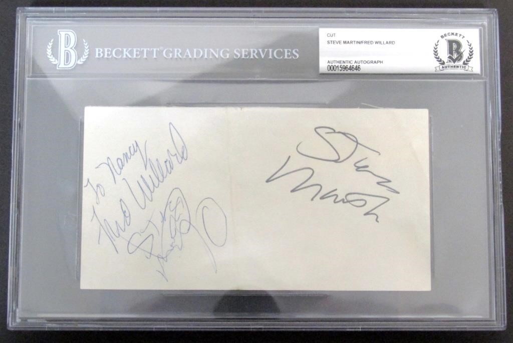 Steve Martin/Fred Willard BECKETT Autographs