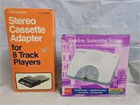 NOS Stereo Cassette Adapter, Answering Machine