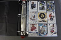 Nascar collector cards in a binder