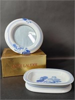 Estée Lauder Porcelain Soap Dish & Picture Frame