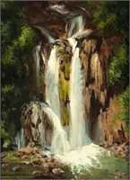 Russell MORETON Waterfall Painting