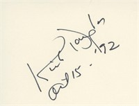 Kirk Douglas signature cut